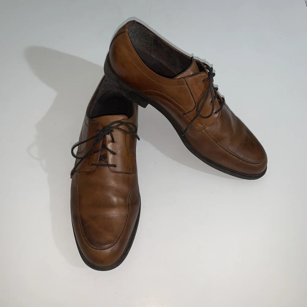 Cole Haan Shoes Mens Size 11 M Brown Leather Derby Dress Lace Up Comfort C24044
